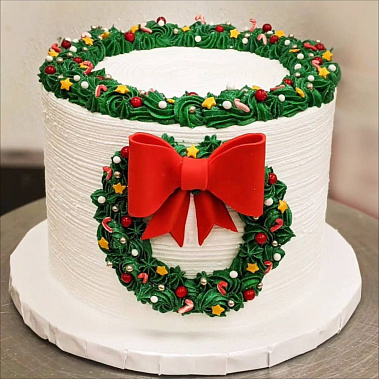 «Рождественский венок» купить - тобольск.сладкоежкин.рф