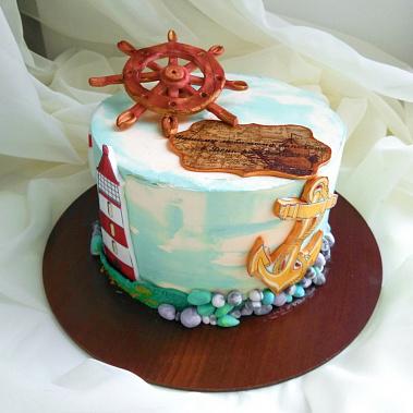 Торт "Нашему капитану" купить - тобольск.сладкоежкин.рф
