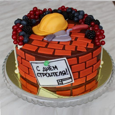 Торт подарок строителю купить - тобольск.сладкоежкин.рф